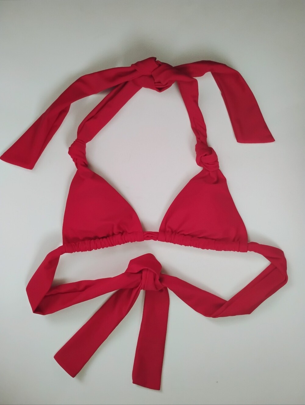 Edikted Red Bikini Top Size XS Soraya Knotted